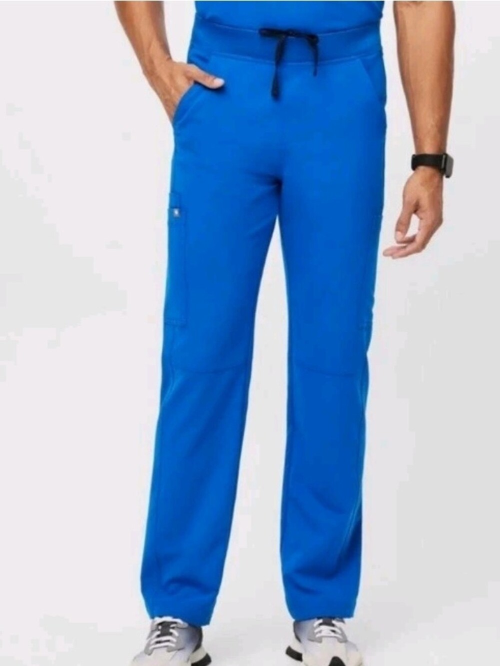 FIGS Men’s Cairo Cargo Scrub Pants Royal Blue Size Med 32x31